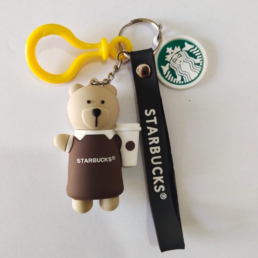 COPY - Starbucks barista bear key chain